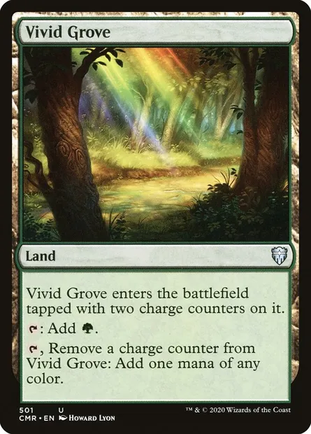 Vivid Grove, Magic card CMR 501 — Commander Legends set