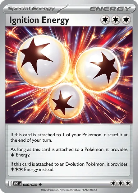 Ignition Energy, Pokémon card WHT 086 — White Flare set