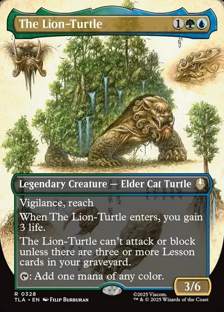 The Lion-Turtle, Magic card TLA 328 — Avatar: The Last Airbender set