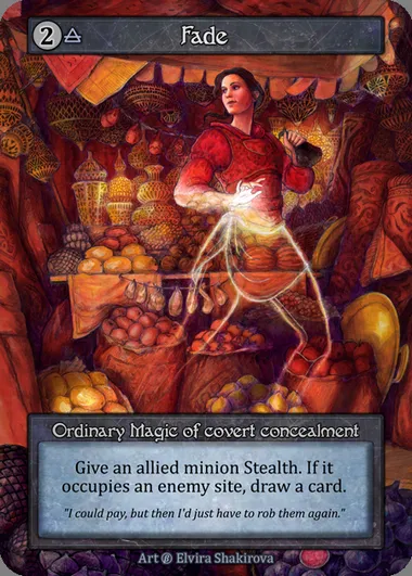Fade, carte Sorcery BET 217 — extension Beta