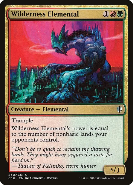 Wilderness Elemental, Magic card C16 230 — Commander 2016 set