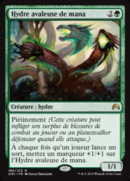 Hydre avaleuse de mana, carte Magic ORI 186 — extension Magic Origines