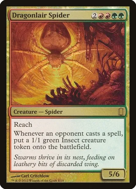 Dragonlair Spider, Magic card CM1 6 — Commander's Arsenal set