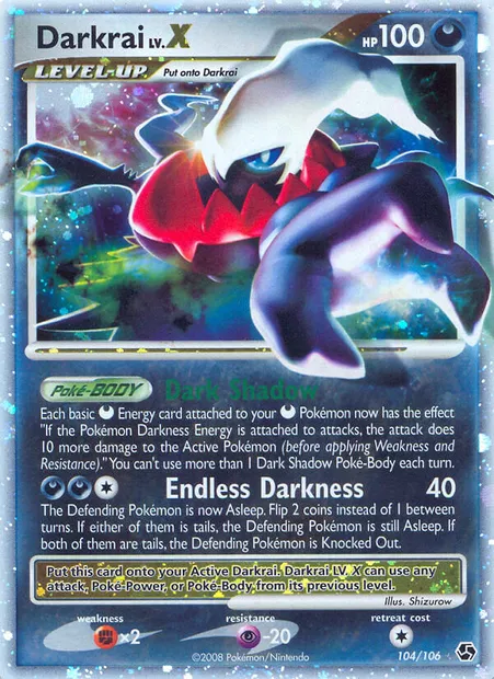 Darkrai, carte Pokémon GE 104 — extension Duels au Sommets