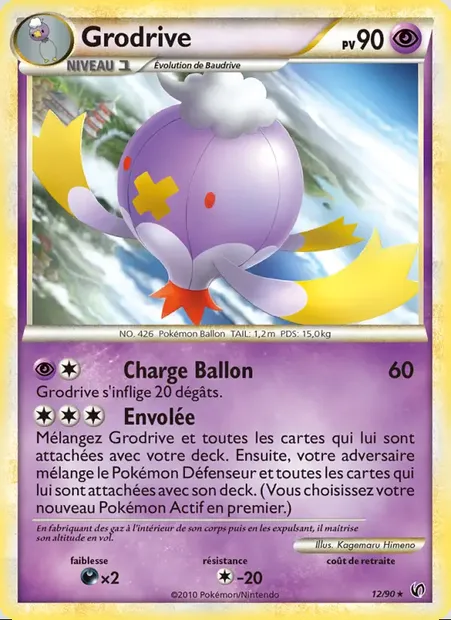 Grodrive, carte Pokémon UD 12 — extension Indomptable