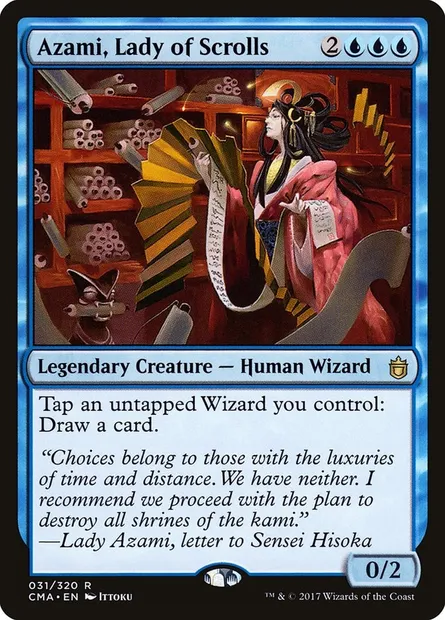 Azami, Lady of Scrolls, Magic card CMA 31 — Commander Anthology set