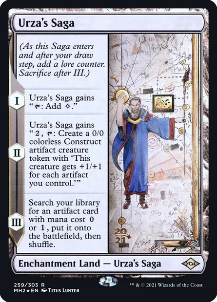 Épopée d'Urza, carte Magic PMH2 259s — extension Modern Horizons 2 Promos