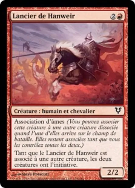 Lancier de Hanweir, carte Magic AVR 138 — extension Avacyn ressuscitée