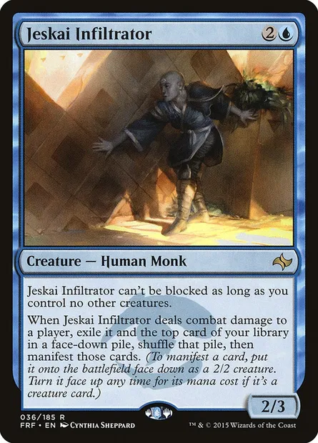 Jeskai Infiltrator, Magic card FRF 36 — Fate Reforged set