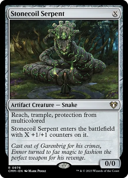 Stonecoil Serpent, Magic card CMM 976 — Commander Masters set