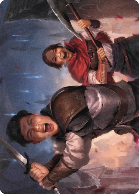 Daybreak Combatants // Daybreak Combatants, Magic card AVOW 42 — Crimson Vow Art Series set