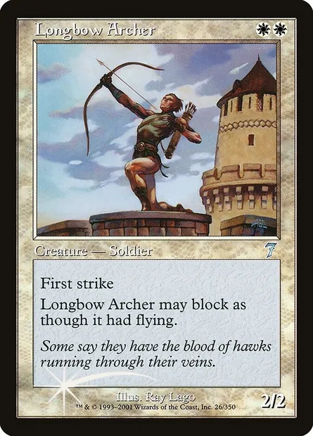 Longbow Archer, Magic card 7ED 26★ — Seventh Edition set
