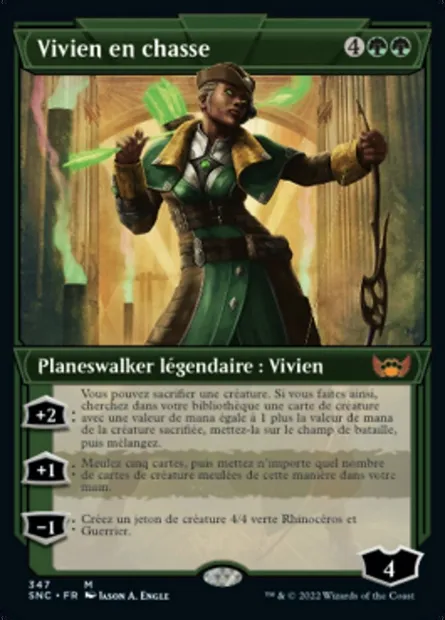 Vivien en chasse, carte Magic SNC 347 — extension Les rues de la Nouvelle-Capenna