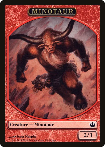 Minotaur, carte Magic L14 2 — extension League Tokens 2014