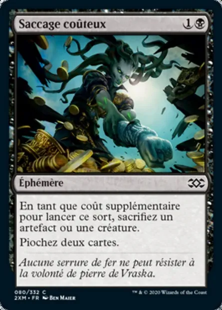 Saccage coûteux, carte Magic 2XM 80 — extension Double Masters