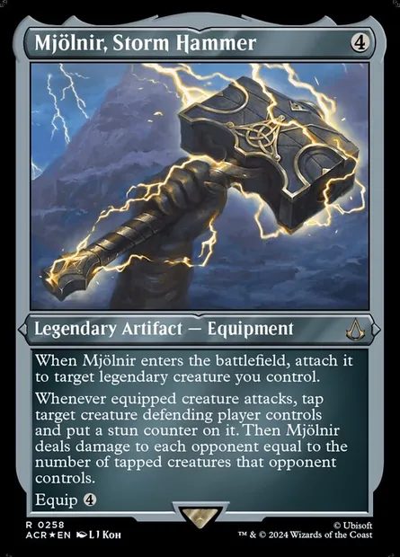 Mjölnir, Storm Hammer, Magic card ACR 258 — Assassin's Creed set