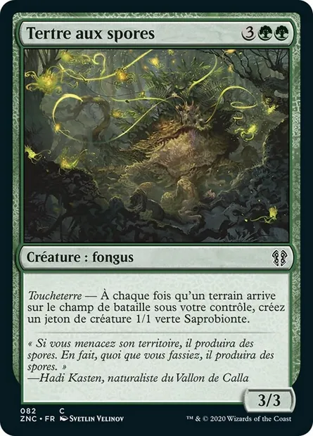Tertre aux spores, carte Magic ZNC 82 — extension Zendikar Rising Commander