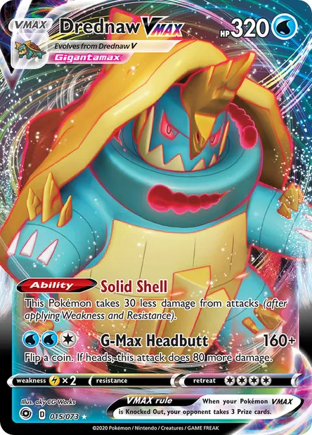 Drednaw VMAX, Pokémon card CPA 15 — Champion's Path set