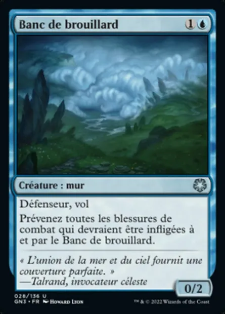 Banc de brouillard, carte Magic GN3 28 — extension Game Night: Free-for-All