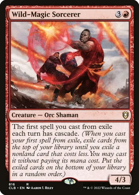 Wild-Magic Sorcerer, Magic card CLB 816 — Commander Legends: Battle for Baldur's Gate set