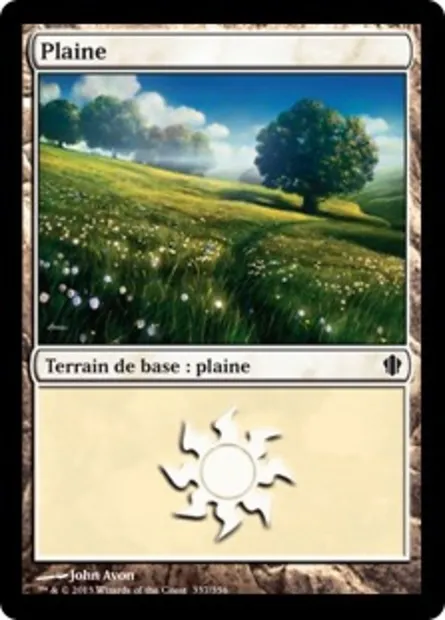 Plaine, carte Magic C13 337 — extension Commander 2013