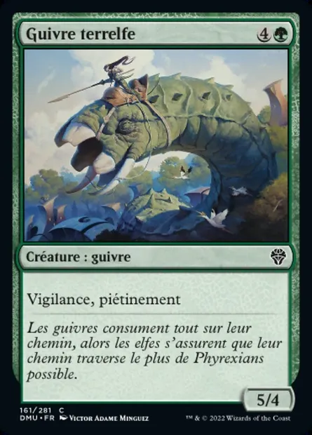 Guivre terrelfe, carte Magic DMU 161 — extension Dominaria Uni