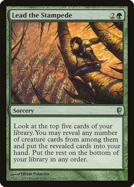Lead the Stampede, Magic card CNS 170 — Conspiracy set
