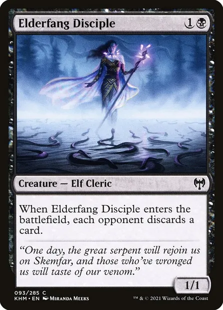 Elderfang Disciple, Magic card KHM 93 — Kaldheim set
