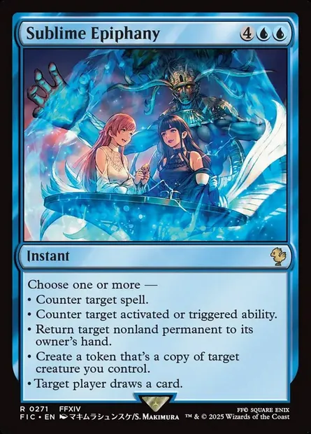 Sublime Epiphany, Magic card FIC 271 — Final Fantasy Commander set