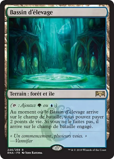 Bassin d'élevage, carte Magic RNA 246 — extension L'allégeance de Ravnica