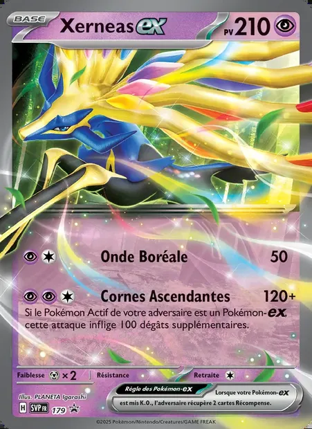 Xerneas-ex, carte Pokémon PR-SV 179 — extension SVP Black Star Promos