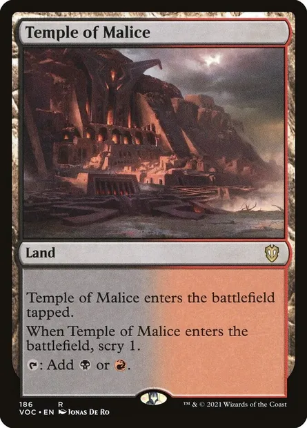 Temple of Malice, Magic card VOC 186 — Crimson Vow Commander set