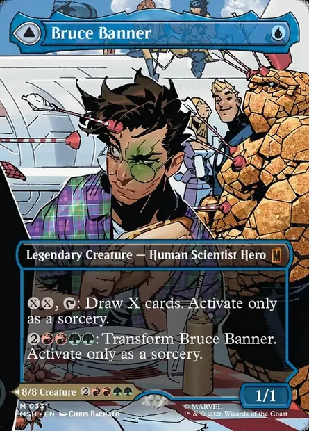 Bruce Banner // The Incredible Hulk, Magic card MSH 331 — Marvel Super Heroes set