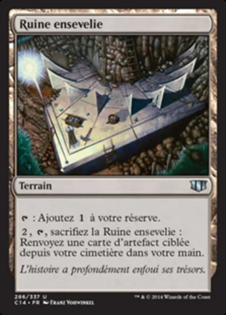 Ruine ensevelie, carte Magic C14 286 — extension Commander 2014