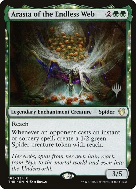 Arasta de la Toile sans fin, carte Magic PTHB 165p — extension Theros Beyond Death Promos