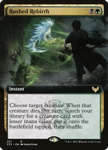 Rushed Rebirth, Magic card STX 351 — Strixhaven: School of Mages set