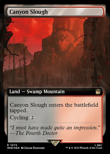 Canyon Slough, Magic card WHO 1073 — Doctor Who set