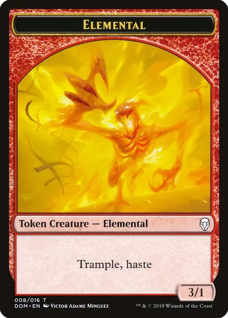 Elemental, carte Magic TDOM 8 — extension Dominaria Tokens