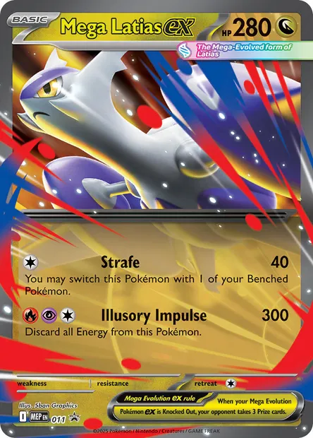 Mega Latias ex, Pokémon card MEP 011 — MEP Black Star Promos set