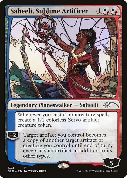 Saheeli, Sublime Artificer, Magic card SLD 534 — Secret Lair Drop set