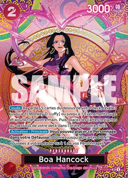 Boa Hancock, carte One Piece OP12-014 — extension L'HÉRITAGE DU MAÎTRE