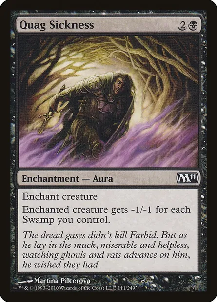 Quag Sickness, Magic card M11 111 — Magic 2011 set