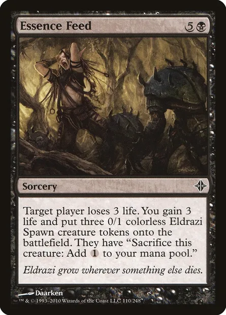 Essence Feed, Magic card ROE 110 — Rise of the Eldrazi set
