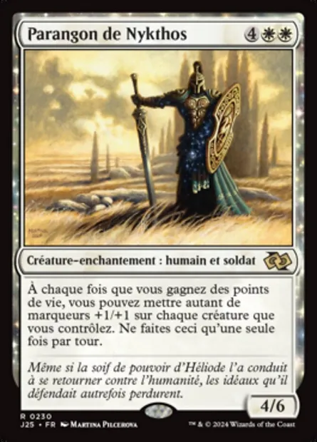 Parangon de Nykthos, carte Magic J25 230 — extension Foundations Jumpstart