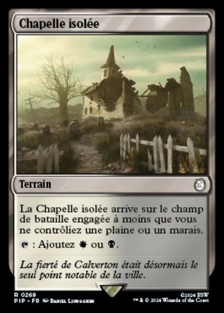 Chapelle isolée, carte Magic PIP 269 — extension Fallout