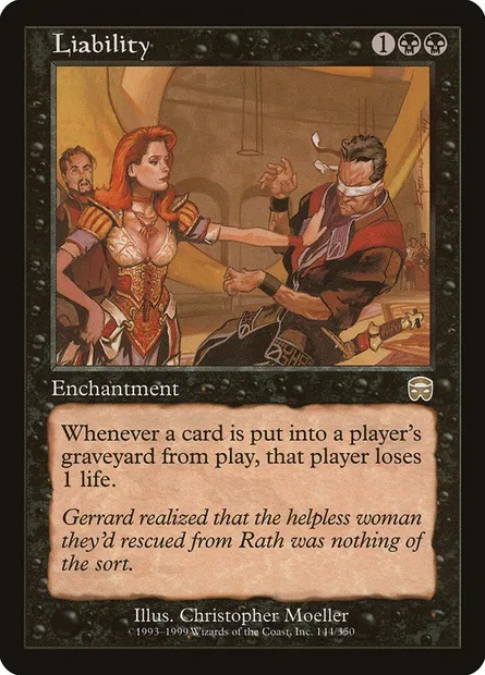 Liability, Magic card MMQ 144 — Mercadian Masques set