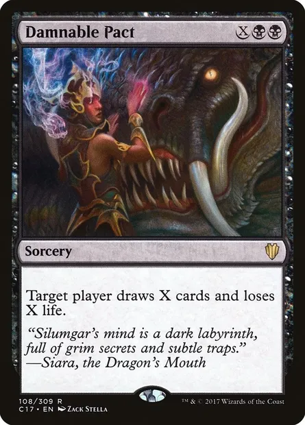 Damnable Pact, Magic card C17 108 — Commander 2017 set