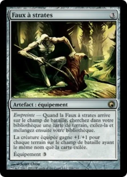 Faux à strates, carte Magic SOM 206 — extension Cicatrices de Mirrodin