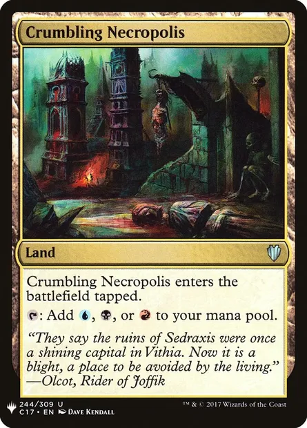Crumbling Necropolis, Magic card PLST C17-244 — The List set