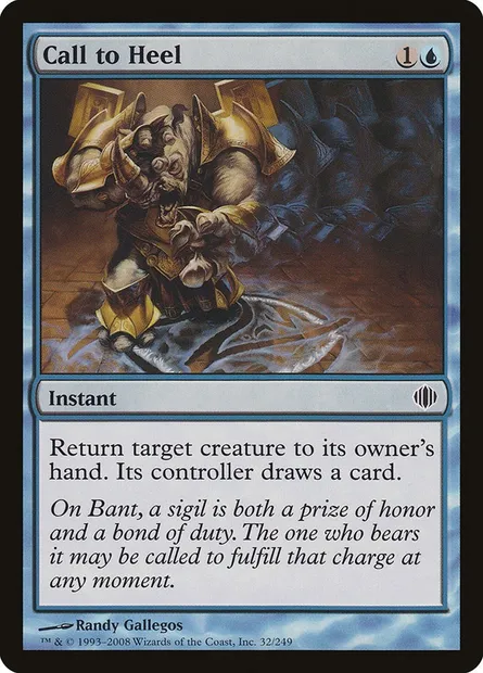 Call to Heel, Magic card ALA 32 — Shards of Alara set